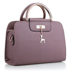 Women Leather Handbag Large Capacity Shoulder Bags Casual Tote Top-handle