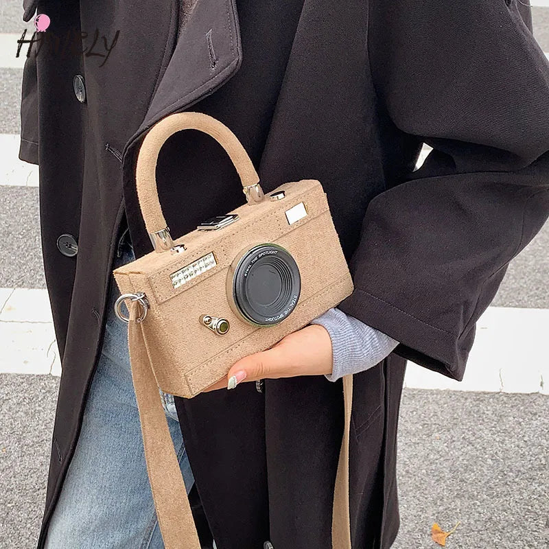 Women Camera Shape Clutch Mini Crossbody Bag BG2242