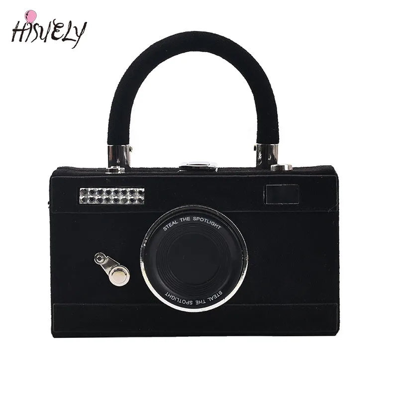 Women Camera Shape Clutch Mini Crossbody Bag BG2242