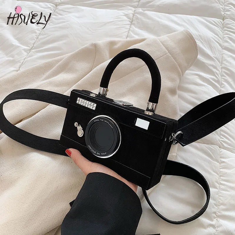 Women Camera Shape Clutch Mini Crossbody Bag BG2242