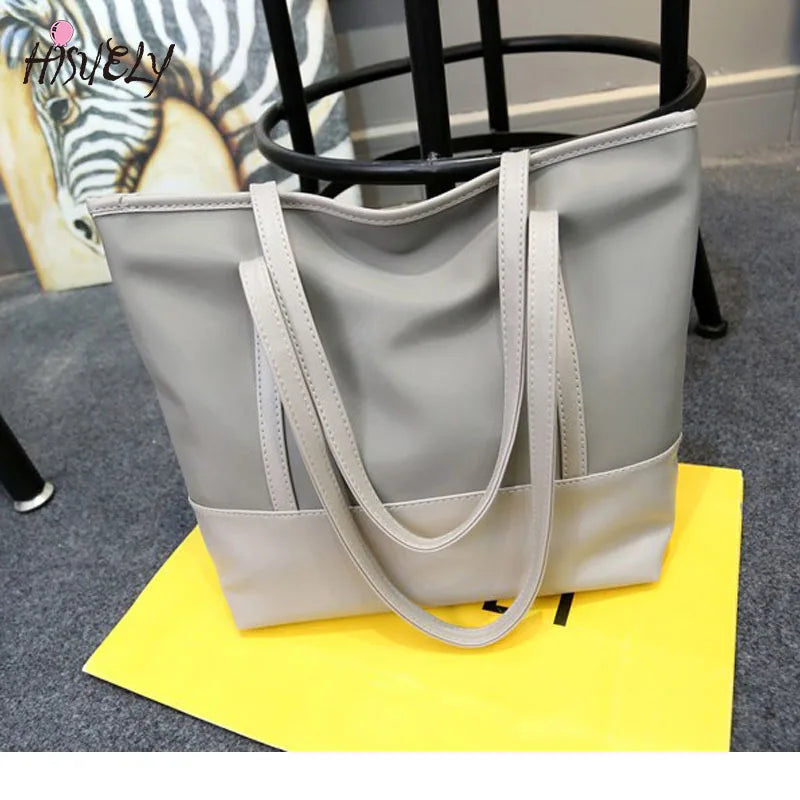 Vintage Women Pu Leather Handbag Shoulder Bag Female Causal Totes High Tote