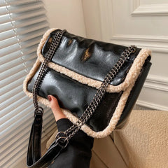 Women's Chain Shoulder Bag Small Leather Crossbody Messenger