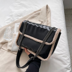 Women's Chain Shoulder Bag Small Leather Crossbody Messenger
