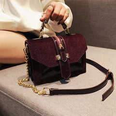 Leopard Print Shoulder Bag Chains Handbag Crossbody Bags for Women