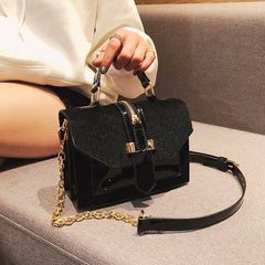 Leopard Print Shoulder Bag Chains Handbag Crossbody Bags for Women