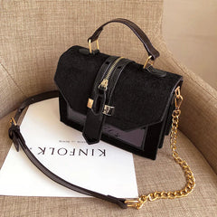 Leopard Print Shoulder Bag Chains Handbag Crossbody Bags for Women