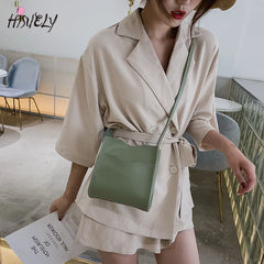 Stylish PU Leather Bucket Shoulder Bag