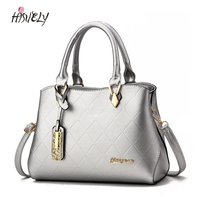 Hot Women PU Leather Handbags Vintage Shoulder Bags Messenger Bag High Bolsa