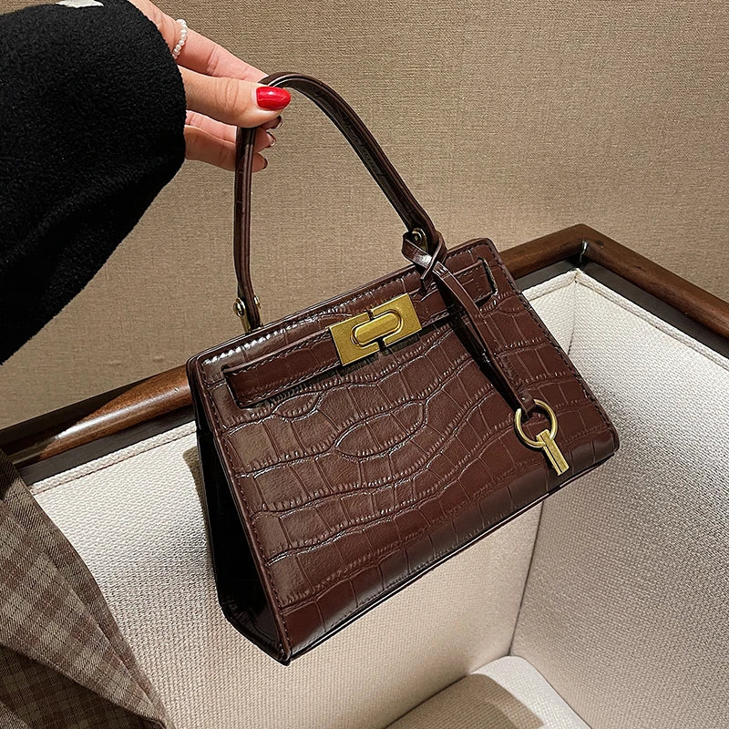 Women's Crocodile Shoulder Bag
