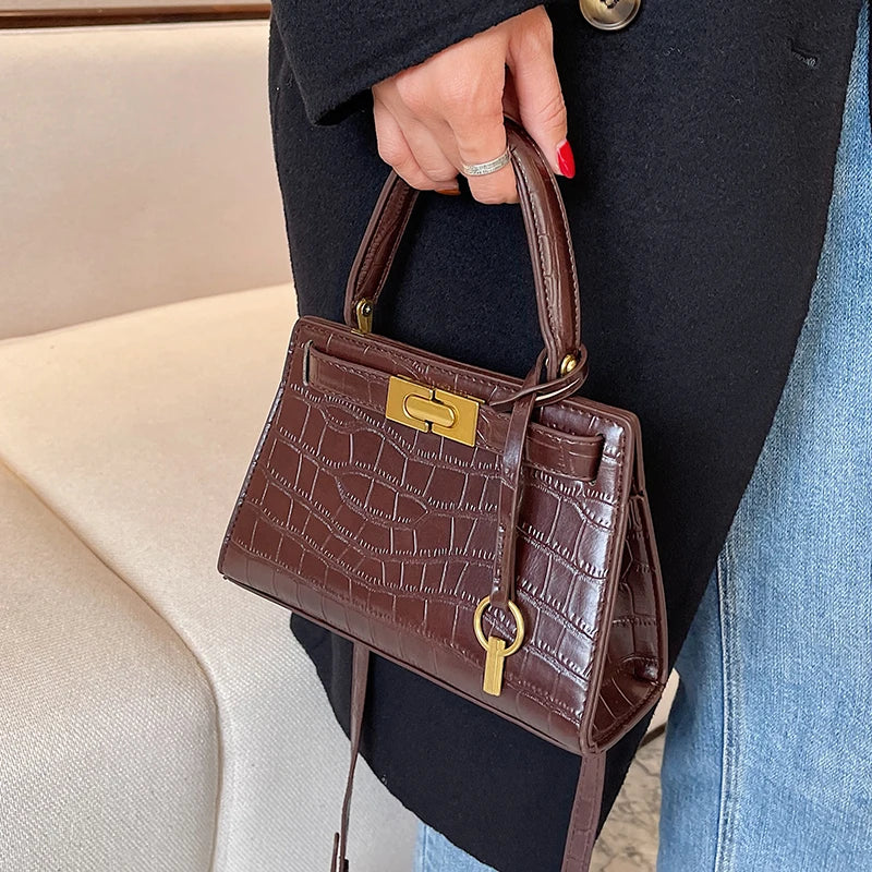 Women's Crocodile Shoulder Bag