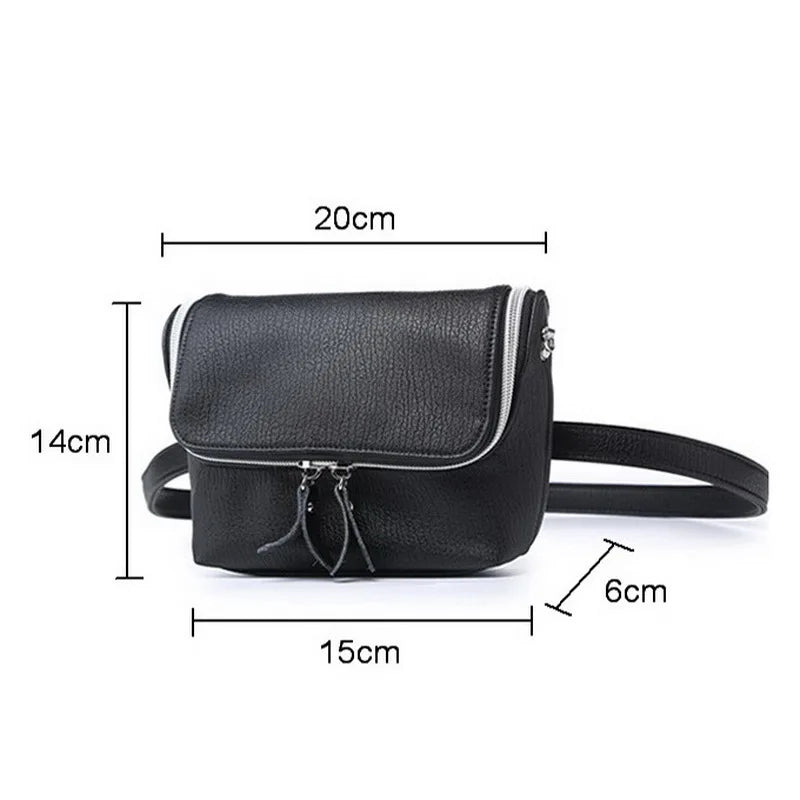 Women's Zipper Waist Bag Phone Purse Shoulder Bag Travel Packs