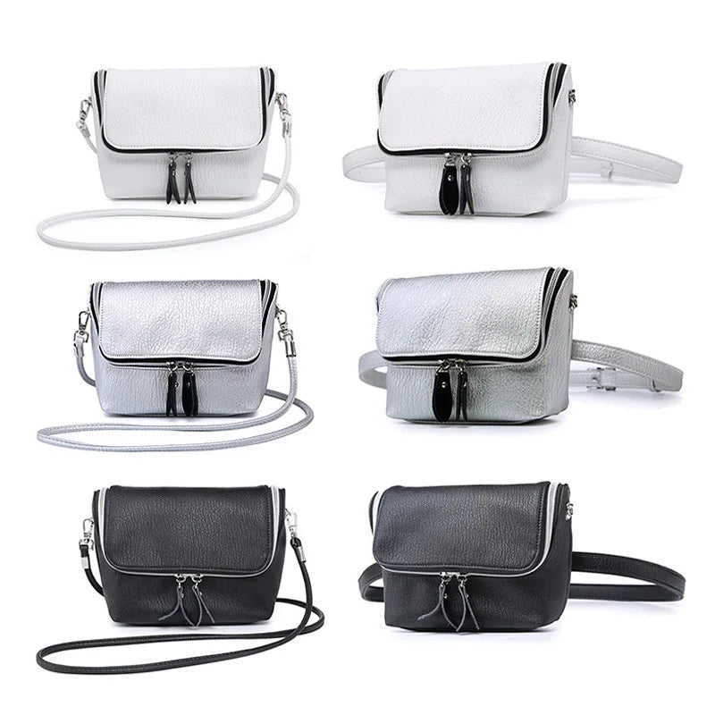 Women's Zipper Waist Bag Phone Purse Shoulder Bag Travel Packs
