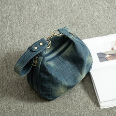 Washed Denim Women Shoulder Bag Casual Vintage Jeans High Big Crossbody Bag