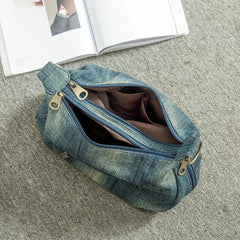 Washed Denim Women Shoulder Bag Casual Vintage Jeans High Big Crossbody Bag