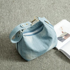 Washed Denim Women Shoulder Bag Casual Vintage Jeans High Big Crossbody Bag