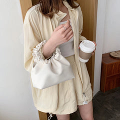 PU Leather Cloud Tote Bags For Women Shoulder Messenger Bag Female Handbags