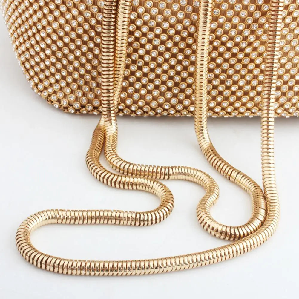 Rhinestone Flash Clutch Bag Evening Party Shoulder Totes Bucket Bags