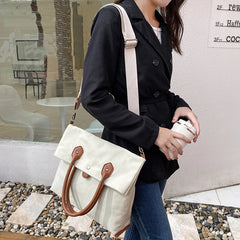 Canvas Shoulder Bags Large Capacity Casual Crossbody Handbag