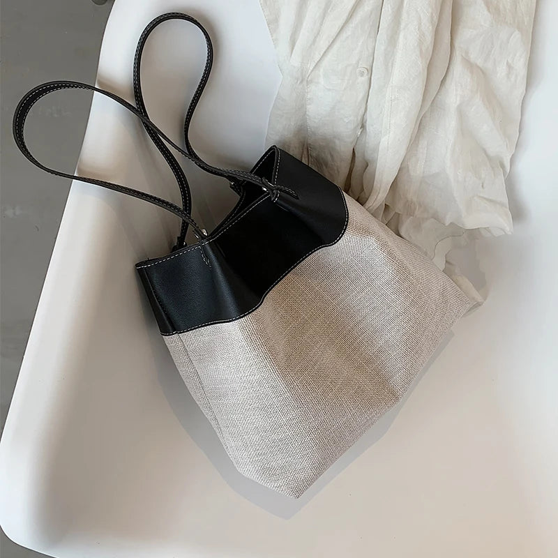 Stone Pattern Bucket Bag Women Underarm Bag