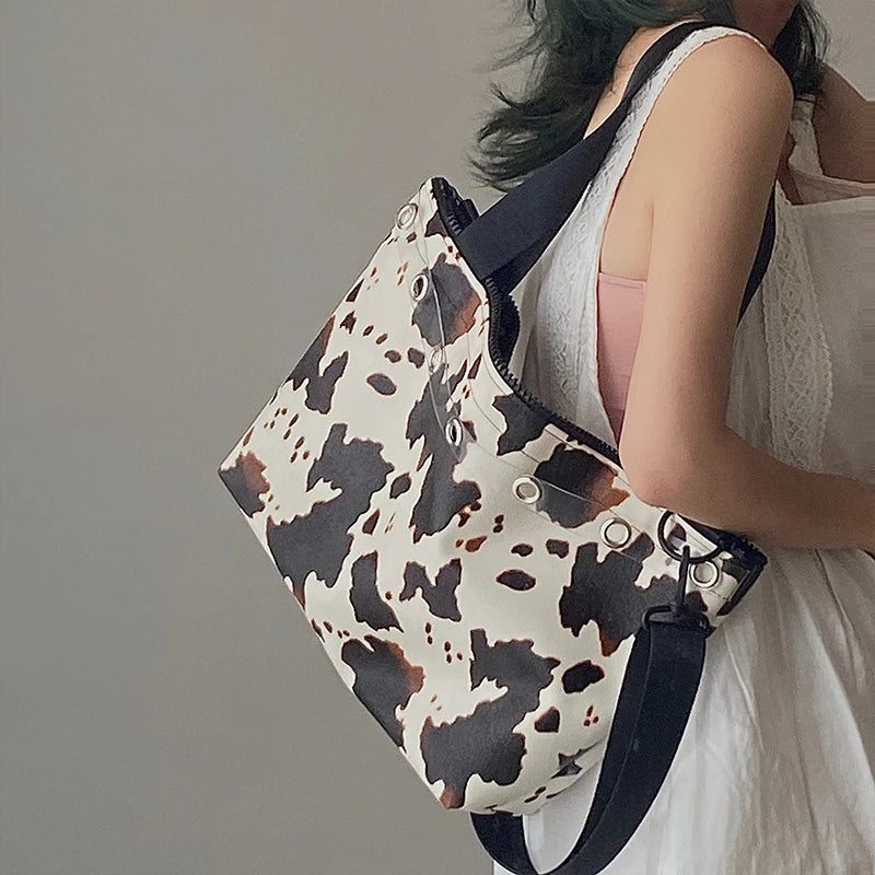 Women's High Lady Shoulder Bag PU Leather Handbags Large Capacity Tote Bag