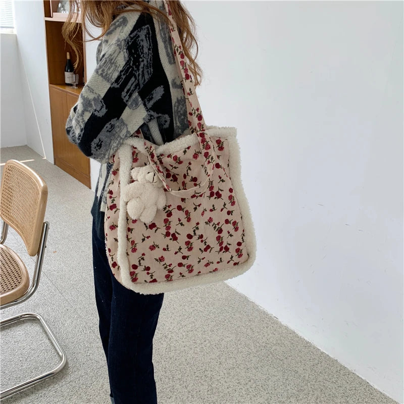 High Lady Shoulder Bag PU Leather Handbags Large Capacity Shopper Bag