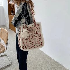 High Lady Shoulder Bag PU Leather Handbags Large Capacity Shopper Bag