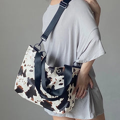 Women's High Lady Shoulder Bag PU Leather Handbags Large Capacity Tote Bag