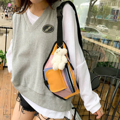 Men's Waist Bag, Women's Messenger Bag, Clear Chest Bag