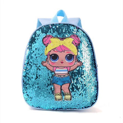 HKSNG Mochila Dolls Bag Children's School Bag Shinning Bag Cartoon Print Anime