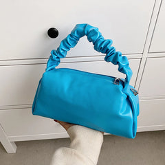 Pleated Underarm Bag PU Leather Ladies Shoulder Bag