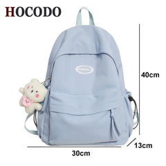 Waterproof Nylon Women Backpack Casual School Bag For Teenage Girls Shoulder Bag