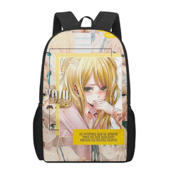 Anime lesbian Citrus 3D Print School Bags for Boys Girls Backpacks