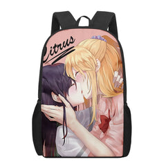 Anime lesbian Citrus 3D Print School Bags for Boys Girls Backpacks