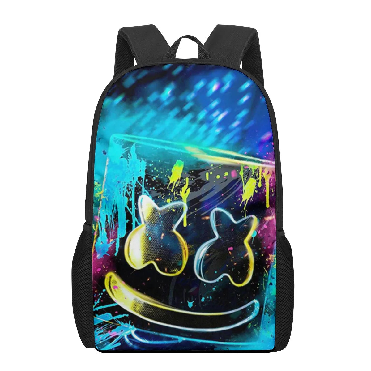 Marshmello 3D Print Kids Backpack Schoolbags For Teenager