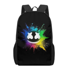 Marshmello 3D Print Kids Backpack Schoolbags For Teenager
