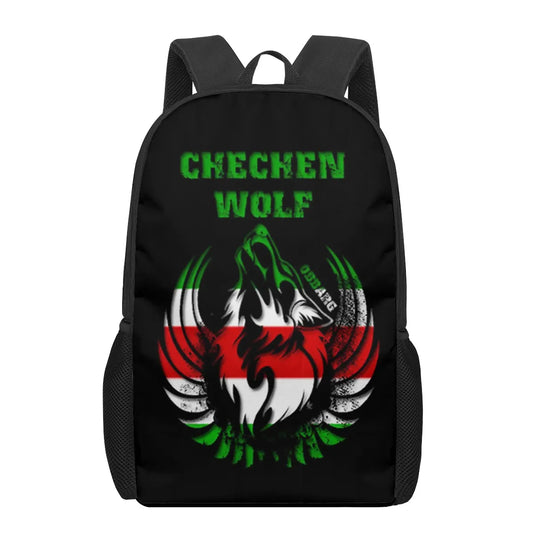 Chechnya Flag 3D Printing School Book Bag for Kids