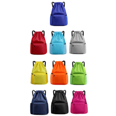 Drawstring Backpack School Gym Bag Casual String Knapsack for Teenager Women Men