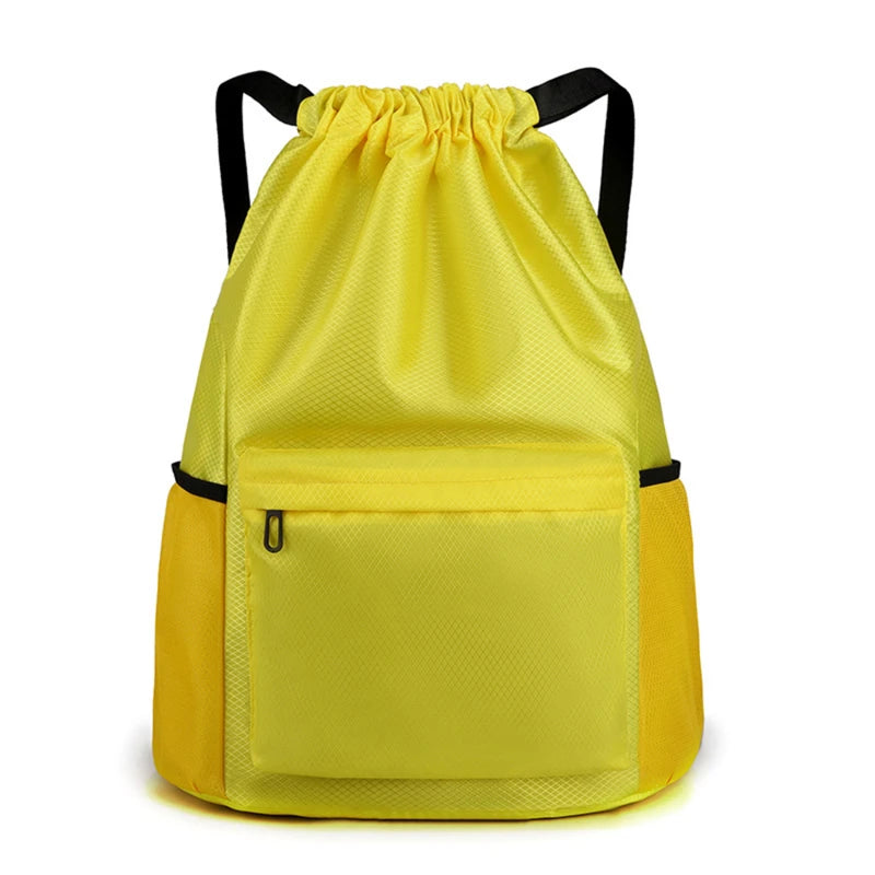 Drawstring Backpack School Gym Bag Casual String Knapsack for Teenager Women Men