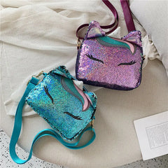 Shining Unicorn Women Tote Messenger Cross Body Handbag Ladies Hobo Bag