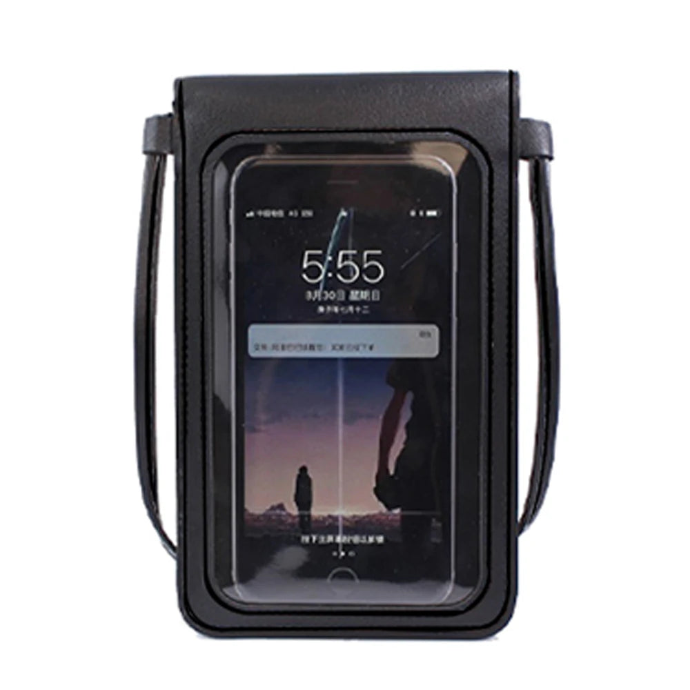 Women's Touch Screen Crossbody Bag Letter Purse for Mobile Phone