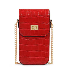 Small Crossbody Bags Stone Print Women's Mini PU Leather Shoulder Messenger Bag