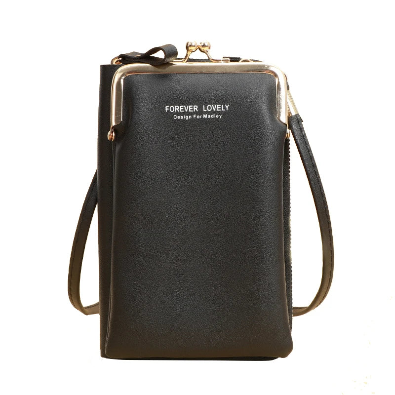 Mini Matte Leather Crossbody Bag for Women