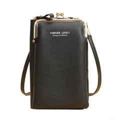 Mini Matte Leather Crossbody Bag for Women