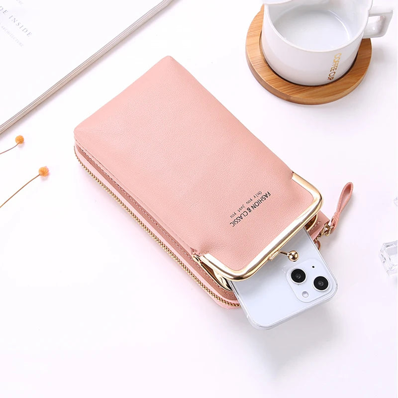 Mini Matte Leather Crossbody Bag for Women