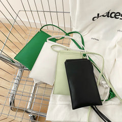 Small Crossbody Bag Mini Matte Leather Shoulder Messenger Clutch Purse