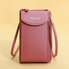 Small Crossbody Shoulder Bag Matte Leather Clutch Purse Handbag