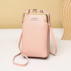 Mini Matte Leather Crossbody Bag for Women