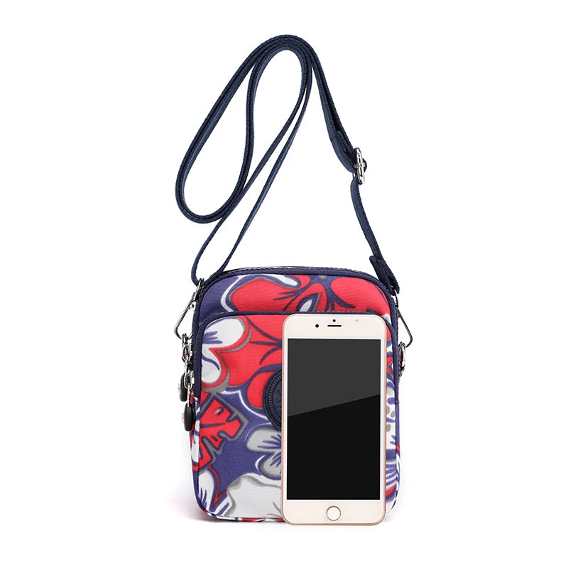 Women Mini Nylon Crossbody Bag Clutch Messenger Purse Handbag Waist Bags