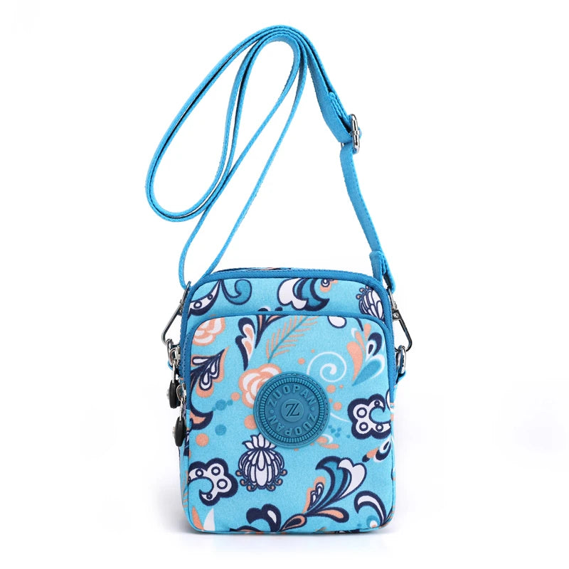 Women Mini Nylon Crossbody Bag Clutch Messenger Purse Handbag Waist Bags