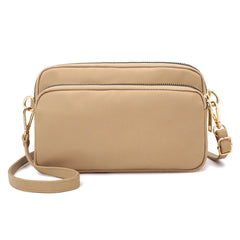 Waterproof Nylon Shoulder Bag for Women Zipper Handbag Purses